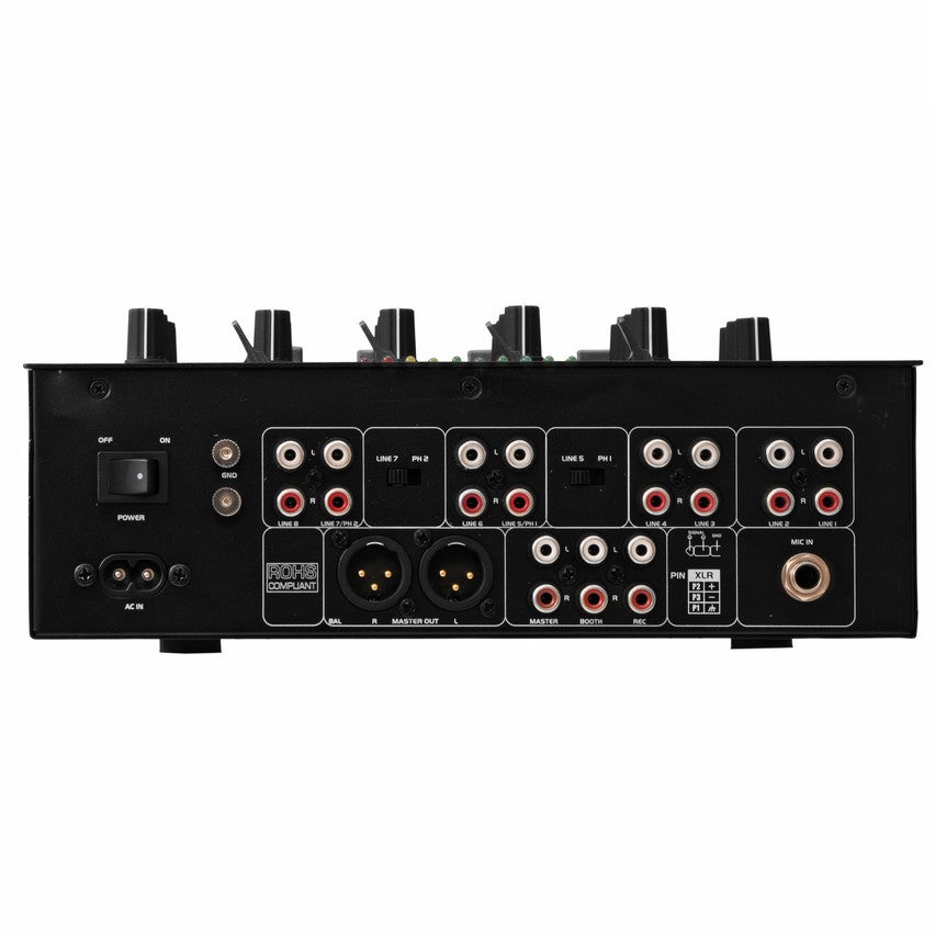 Omnitronic PM-422P vier-kanaals mixer met USB en Bluetooth