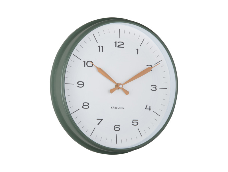 Wall Clock Modern Factory KA6056BK Black & bright red