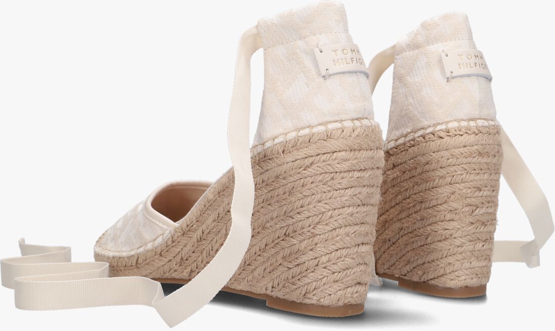 TOMMY HILFIGER witte tommy hilfiger espadrilles closed toe wedge monogram w