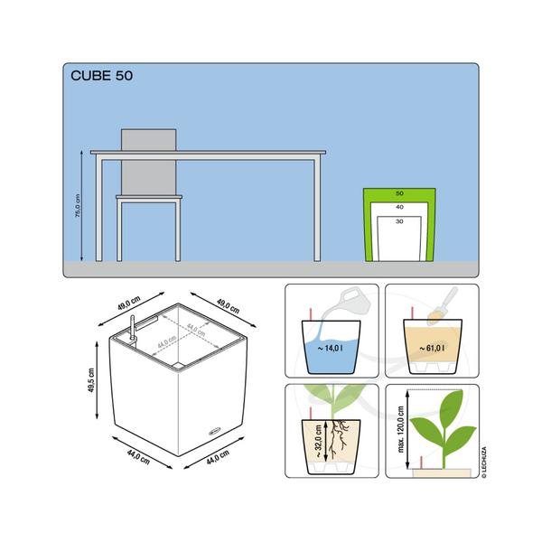 LECHUZA® CUBE, All-in-One Set
