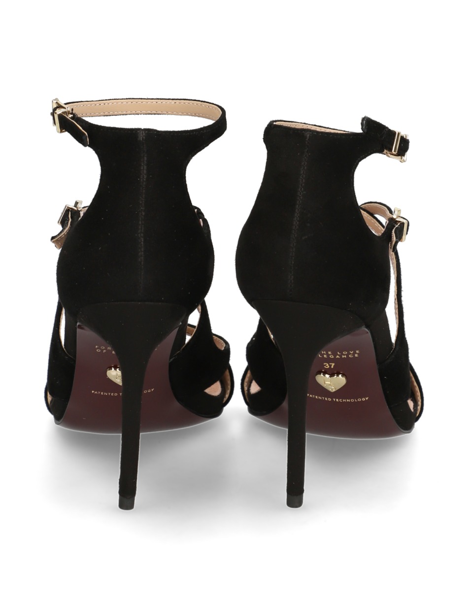 Veloursleder Sandale