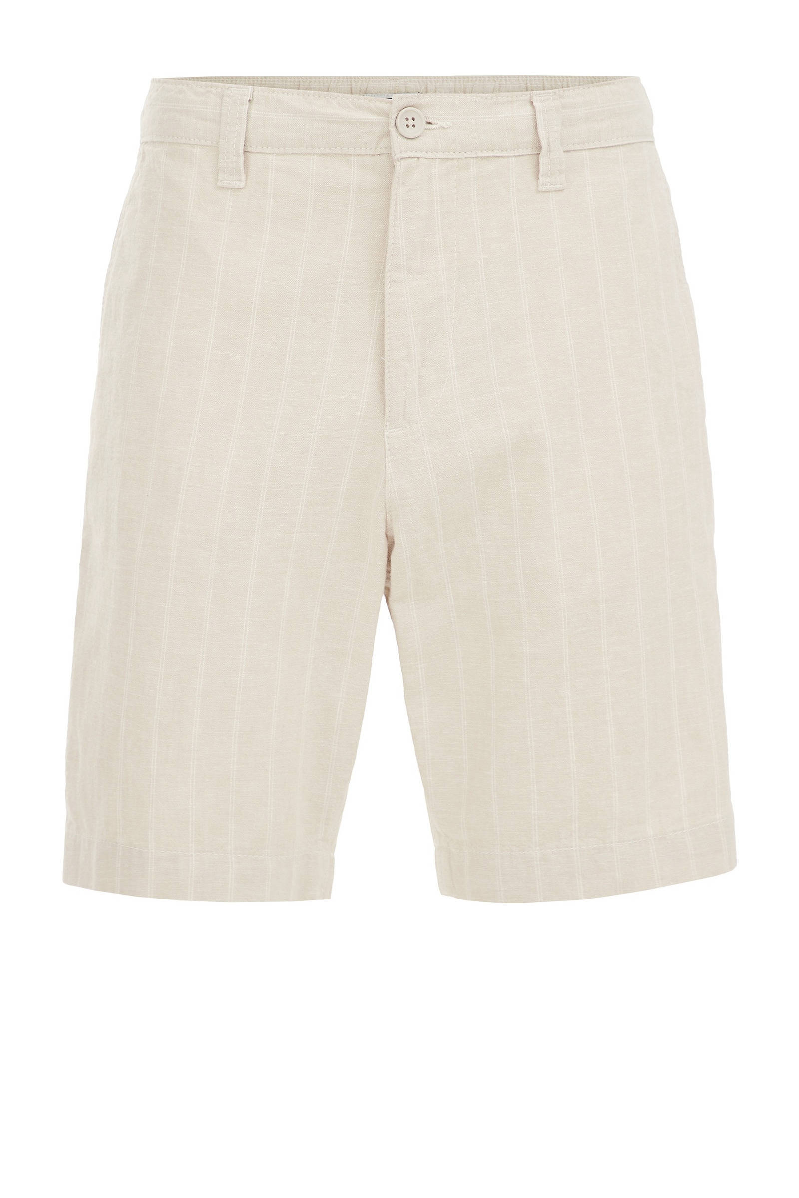 WE Fashion gestreepte relaxed short sand