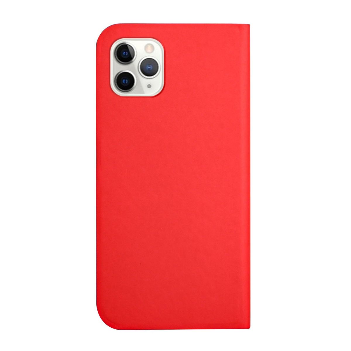 Hülle Handy Schutz für Apple iPhone 13 Pro Max Case Flip Cover Tasche Etuis Rot