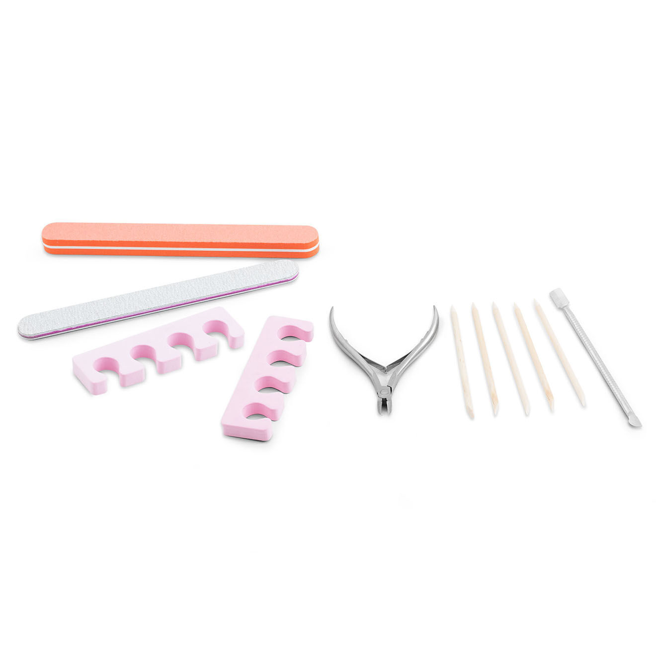 Yoghi Kit de manucure blanc - 11 pièces