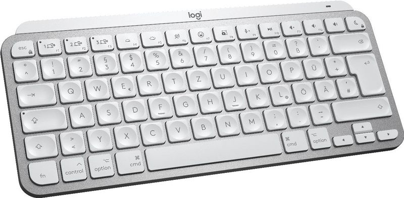 Logitech MX Keys Mini For Mac Minimalist Wireless Illuminated Keyboard toetsenbord Bluetooth QWERTZ Duits Grijs