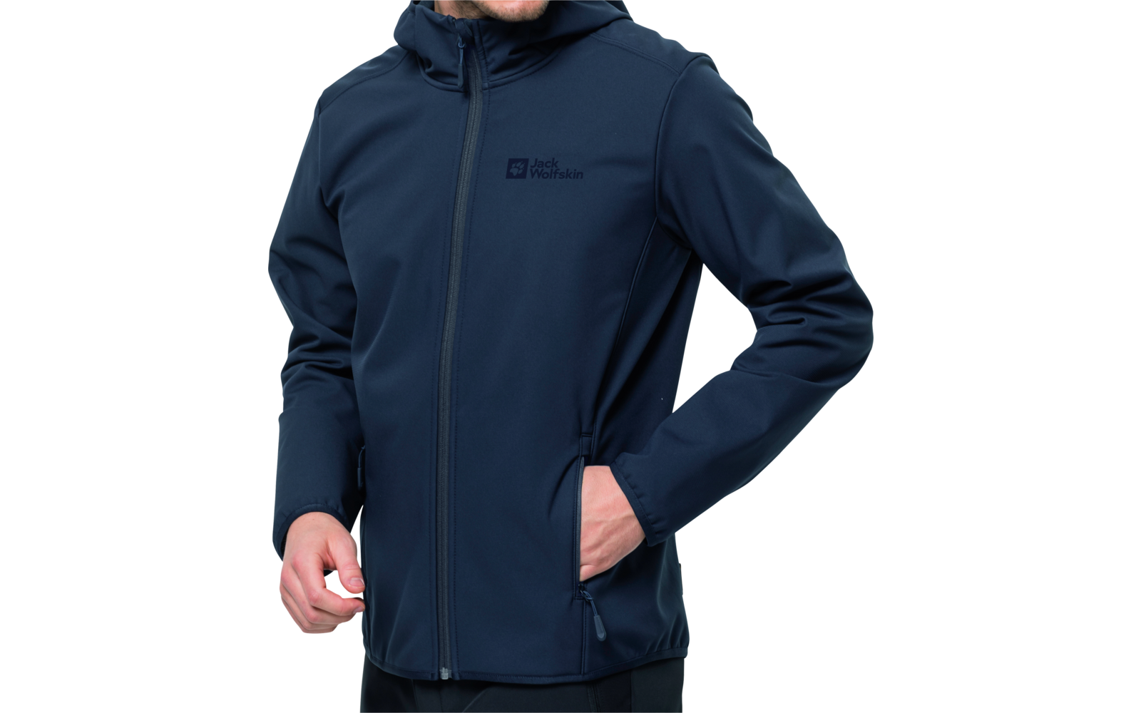 Jack Wolfskin Bornberg Hoody Herren Softshelljacke night blue
