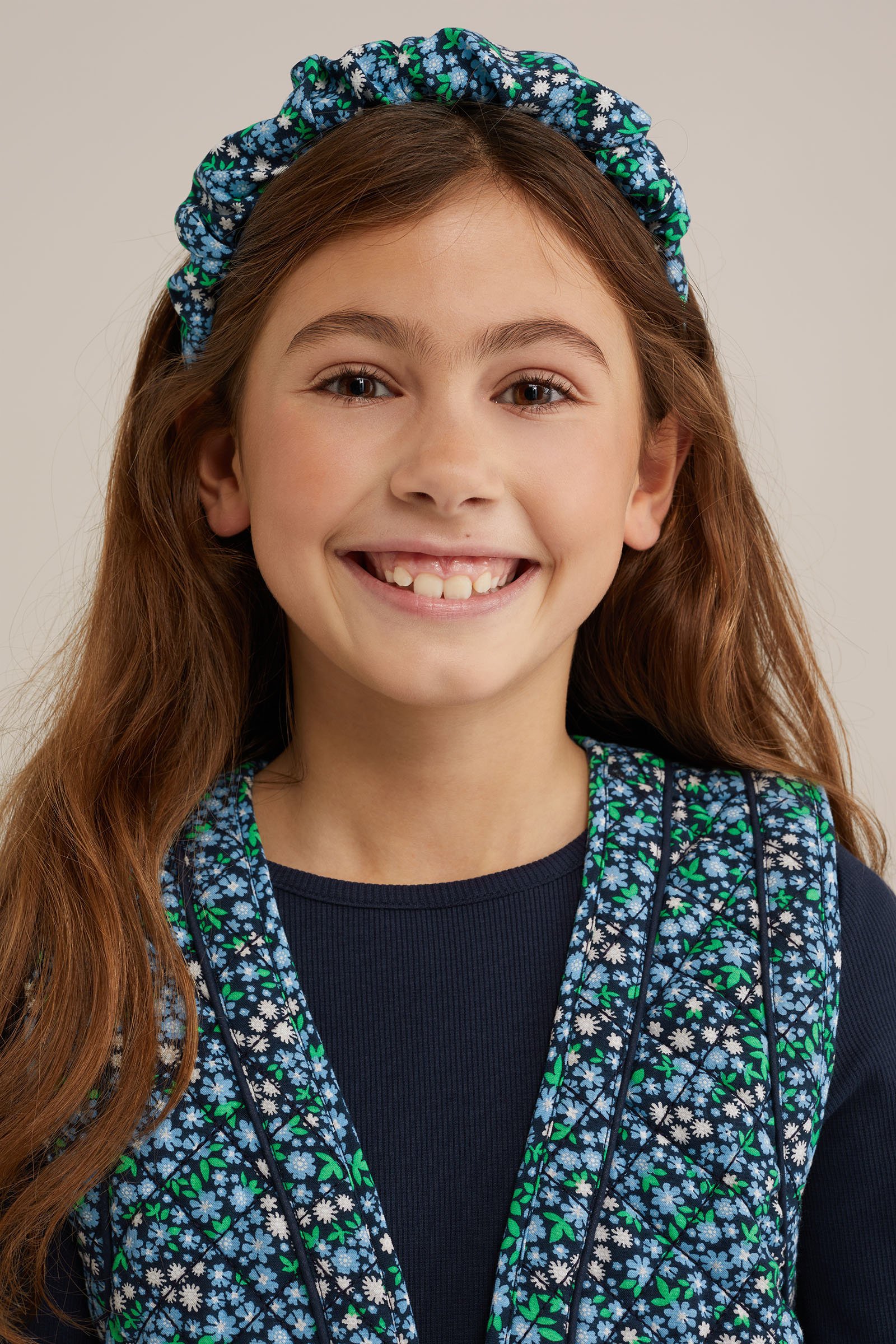 Meisjes haarband met dessin WE Fashion Donkerblauw