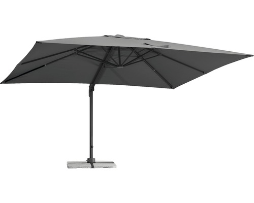 Schneider Rhodos Grande zweefparasol, 300 x 400 cm, H 288 cm, antraciet