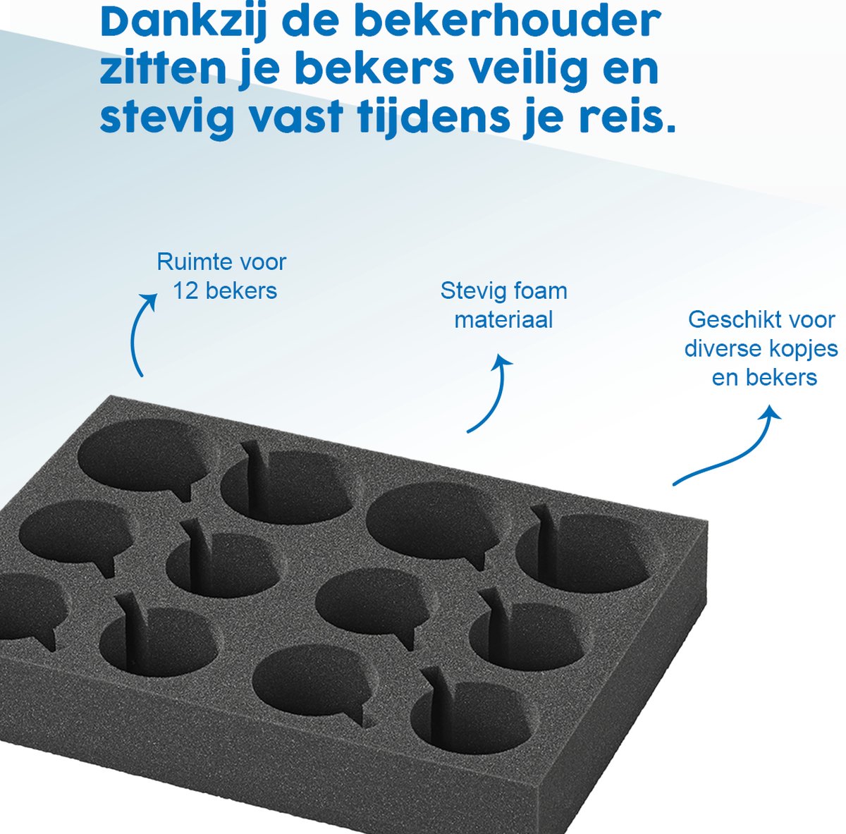 ProPlus Foam glas en bekerhouder
