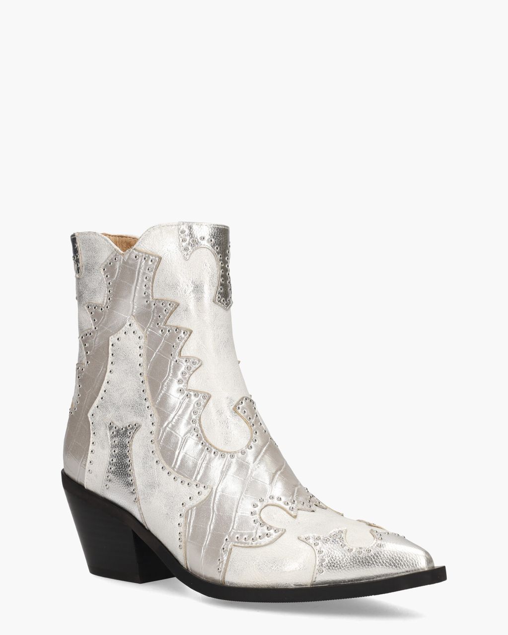 Noa Harmon Rodeo Zilver Dames Enkelboots