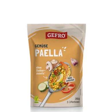 Reisspezialität Gemüse Paella