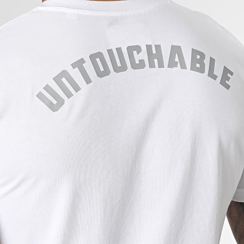 Tee Shirt Skull Blanc Argent