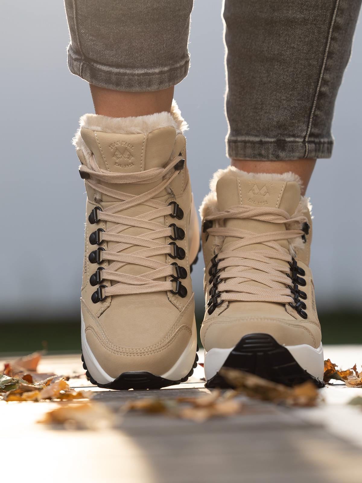 Jean Paul - Massif Cement Beige - Trapes Sko