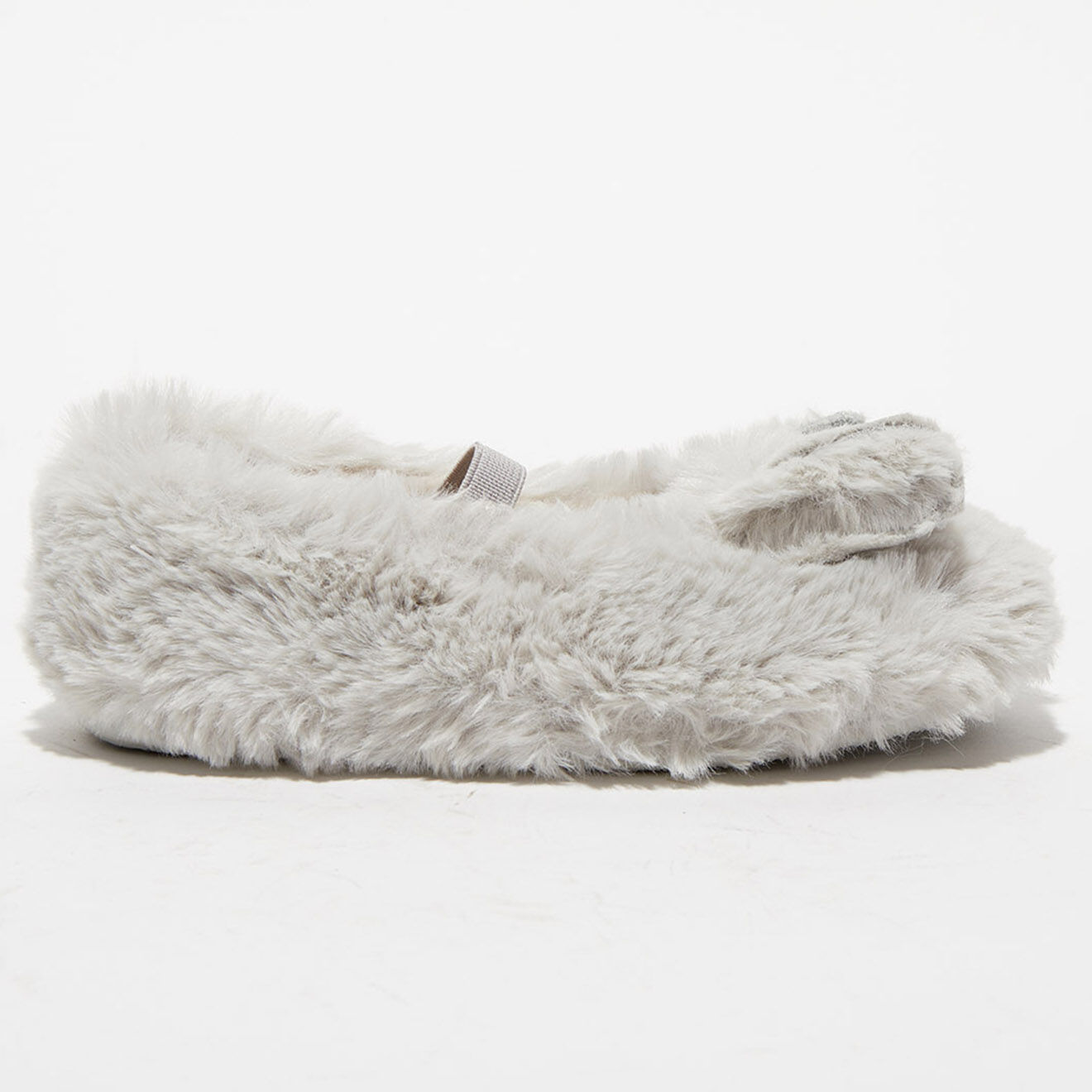 Victoria Chaussons Lapin en fausse fourrure gris