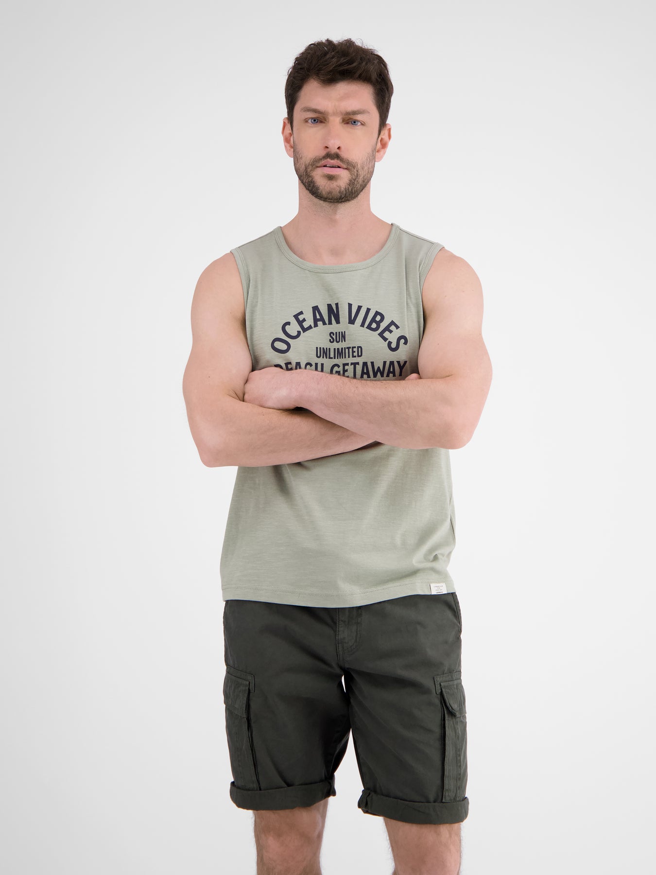 Herren Tanktop mit Brustprint