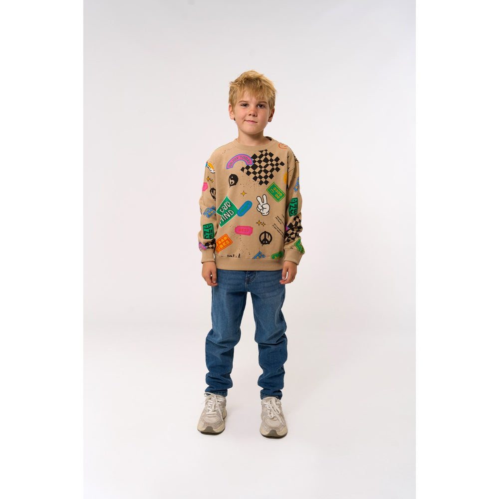 Køb The New Humus AOP Peter Oversize Sweatshirt