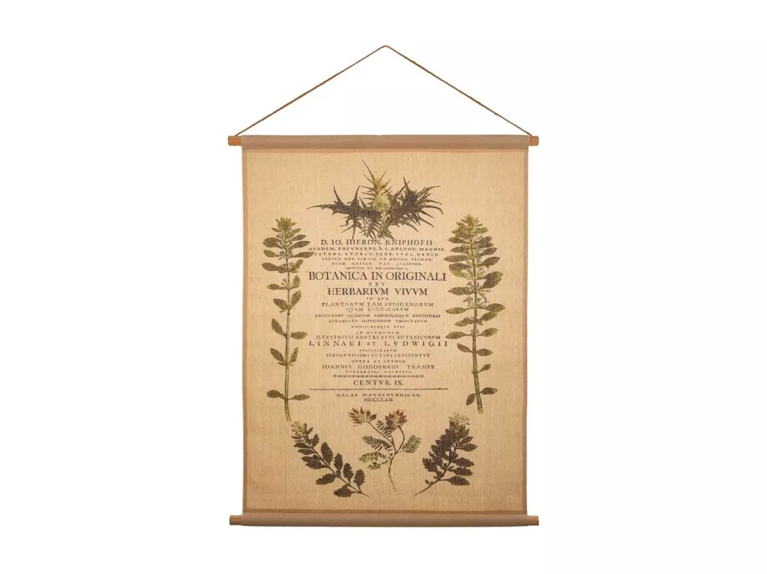 Toile parchemin imprimée sur tissu 76x97x2,5h