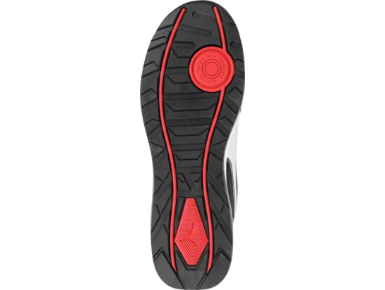 Baskets de sécurité S3 ESD HRO SRC Puma Airtwist noires et rouges