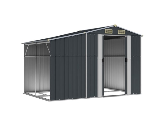 VIDAXL - Abri de jardin anthracite 277x192,5x179 cm acier galvanisé