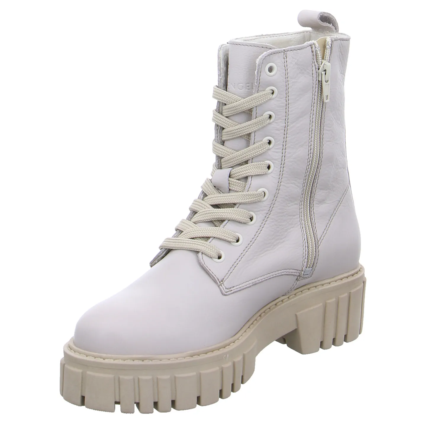 SCHUHENGEL Boot Beige Leder