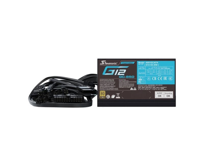 Seasonic Netzteil G12 GC 850 W Netzteil mit 850 W Nennleistung
