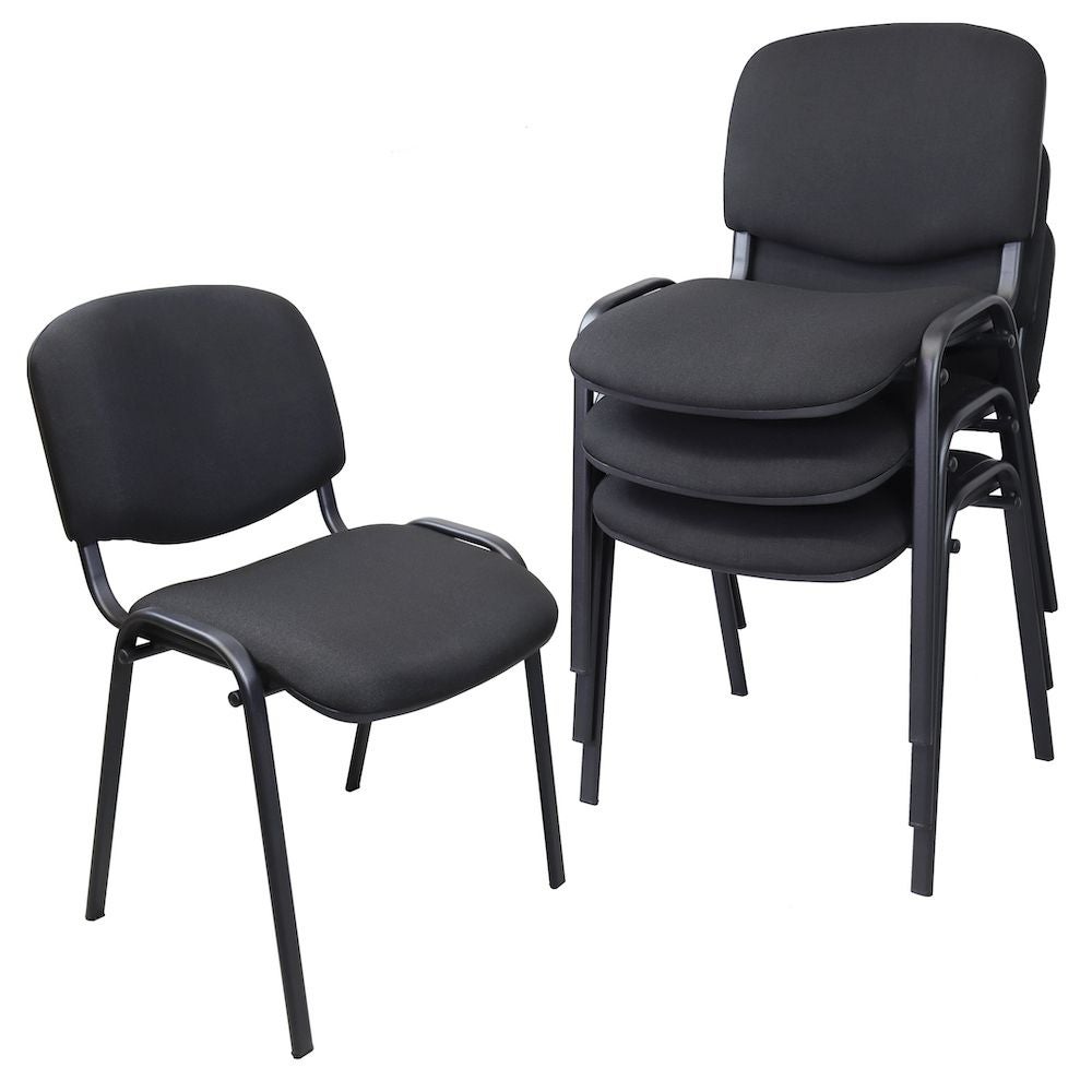 PROREGAL Stapelstoel Blackbird HxBxD 78 x 54 x 60 cm Stapelbaar Zwart