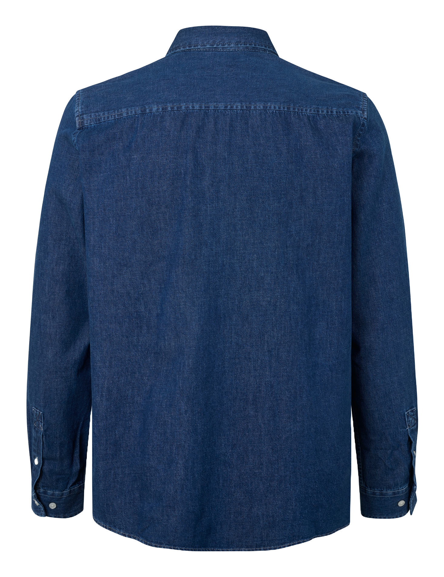 SARYAN P - Chemise droite denim en coton bio | Bleu
