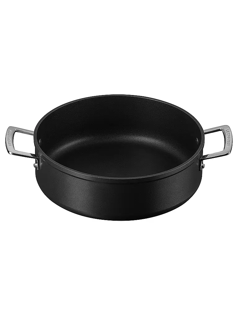 LE CREUSET Alu-Schmorpfanne Antihaft Schwarz 28cm schwarz