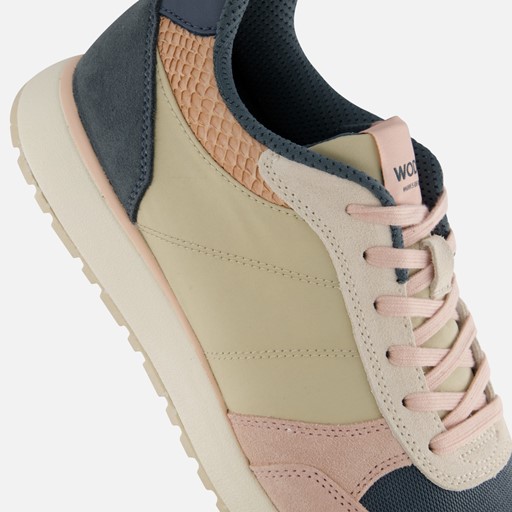 Woden Ronja Multi Sneakers beige Textiel
