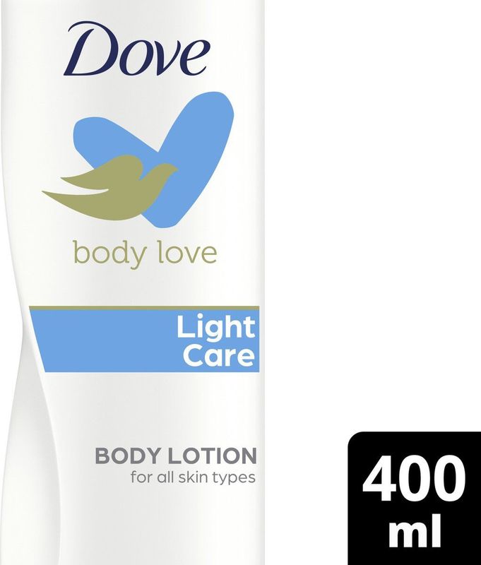 Dove - Body Love Light Care - Bodylotion - Wit - 100% Gerecycled Plastic