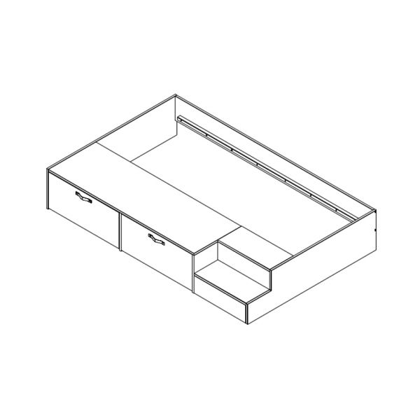 Vtwonen Stage Bed Soap Green 80 x 200 cm