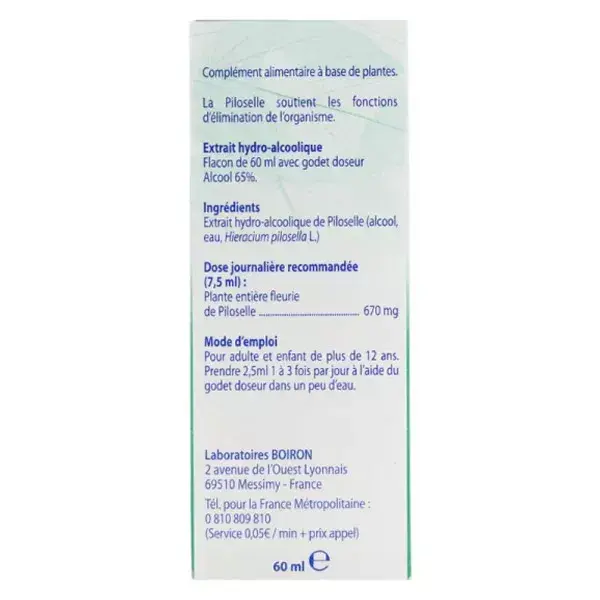 Boiron Piloselle Drenagem 60ml