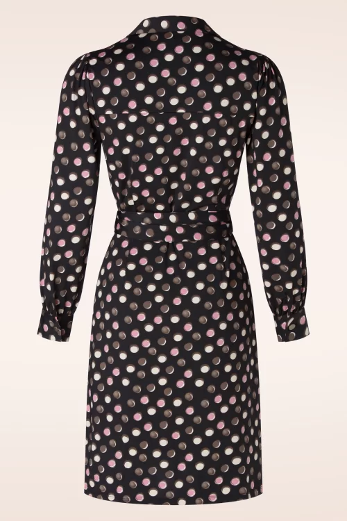 K-Design Celia Crossover Blazer Style jurk in zwart