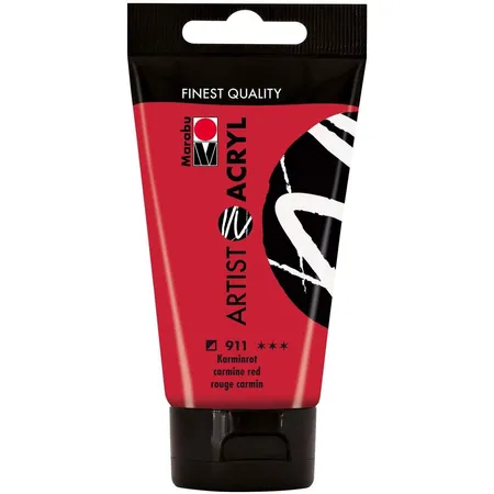 Marabu Artist Acryl, Karminrot 911, 75 ml
