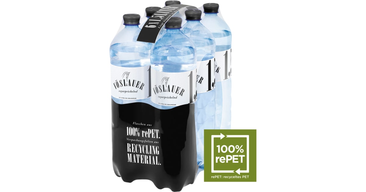 Vöslauer Mineralwasser superprickelnd Tray 6x 1,5 Liter (Einweg)
