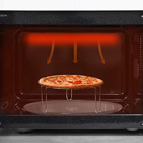 Cecotec Micro ondes avec Gril de 23 L ProClean 6110 Comptoir. 1280W, Numérique, Revêtement Ready2Clean et Technologie 3DWave, Écran LED, Noire, avec finitions en Acier inoxydable : Cuisine et Maison