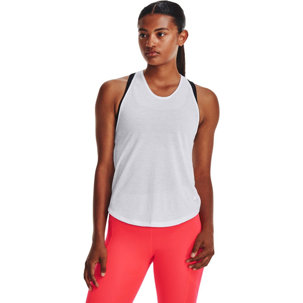 Under Armour STREAKER RUN - Débardeur Femme blanc