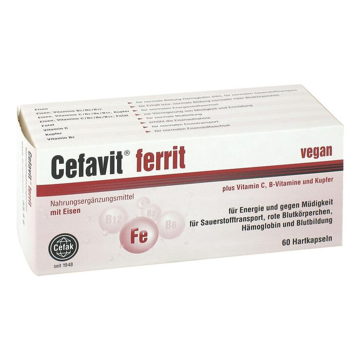 Cefavit ferrit Hartkapseln, 60 St