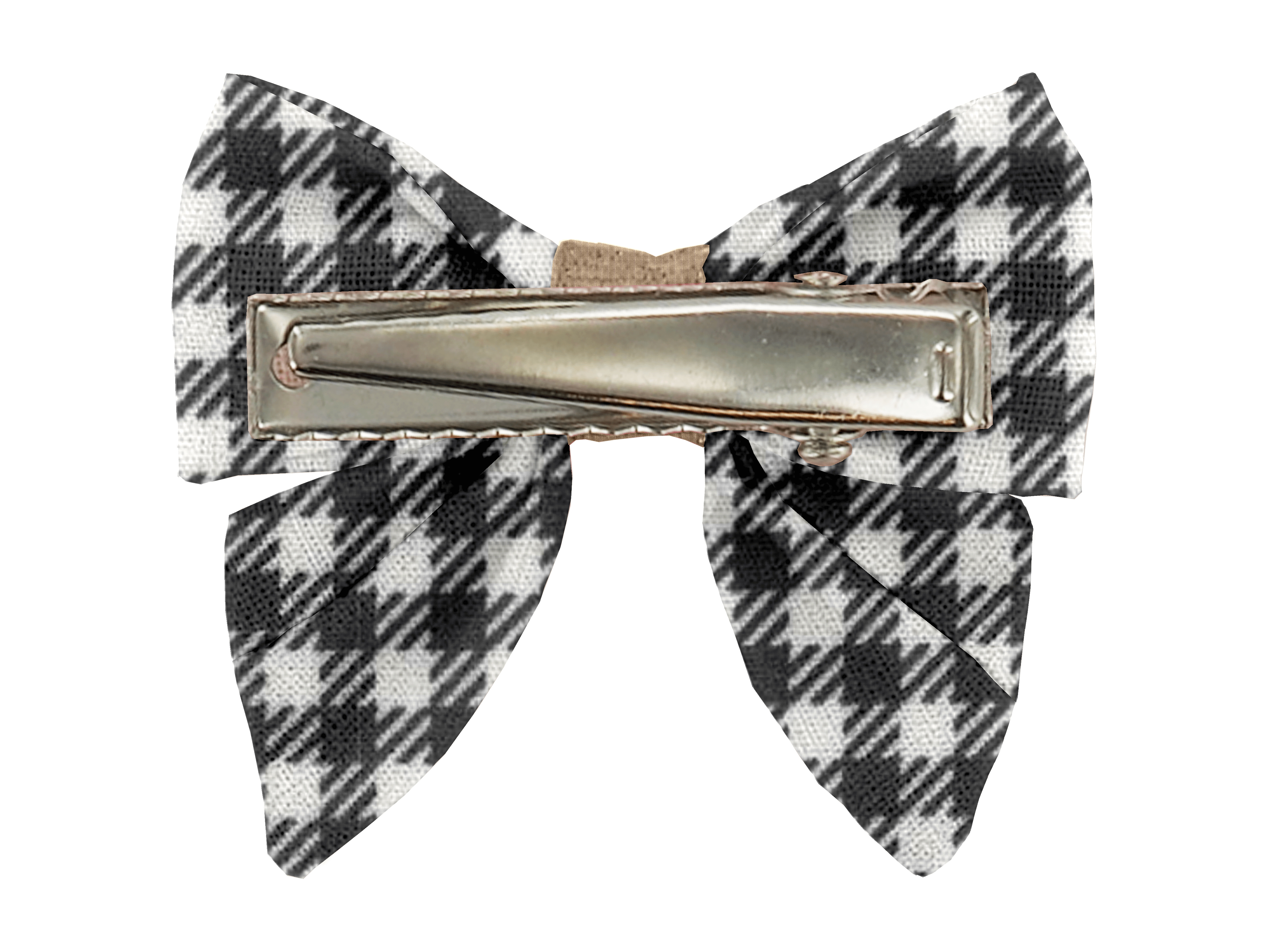 Barrette Mini Noeud Papillon Vichy Noir