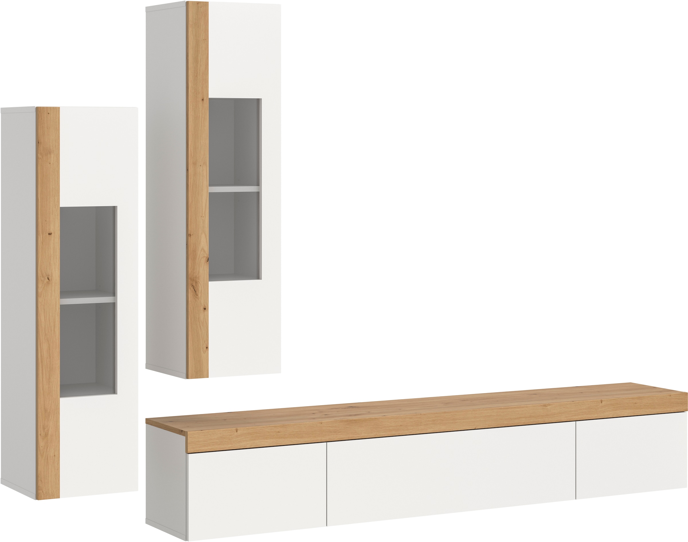 INOSIGN Wohnwand »Svala, Breite 180 cm, Wohnkombination« Set, 3 Stk. tlg.
