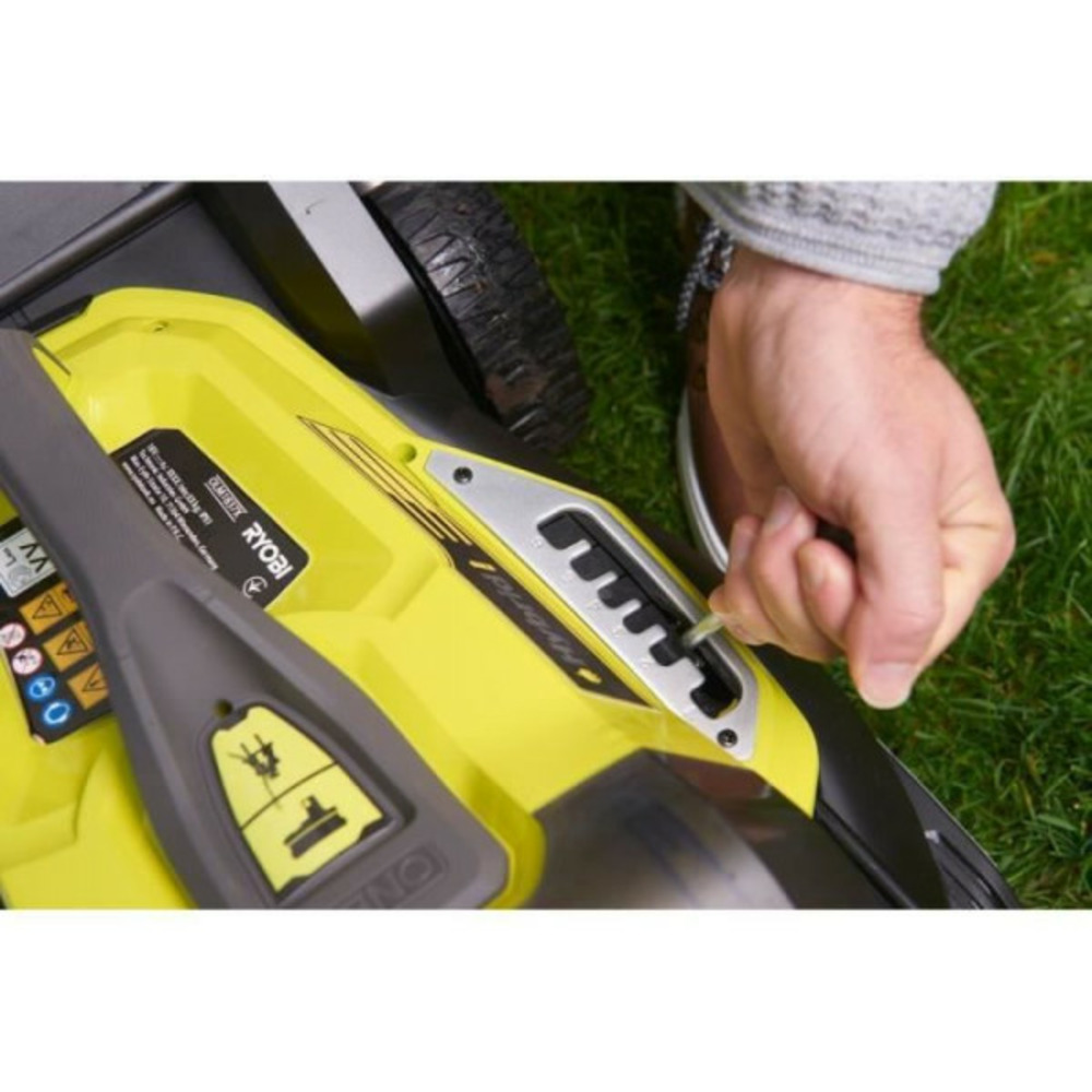 Tondeuse a gazon hybride 36v lithiumplus coupe 37cm - 2 batteries 5,0 ah - 1 chargeur rapide ry18lmh37a-250