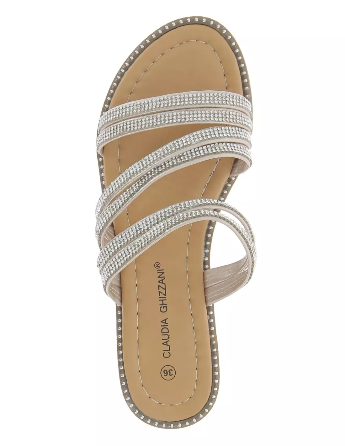 CLAUDIA GHIZZANI 2ER0040701 8100 HF - Mules & sabots CHAMPAGNE-PU