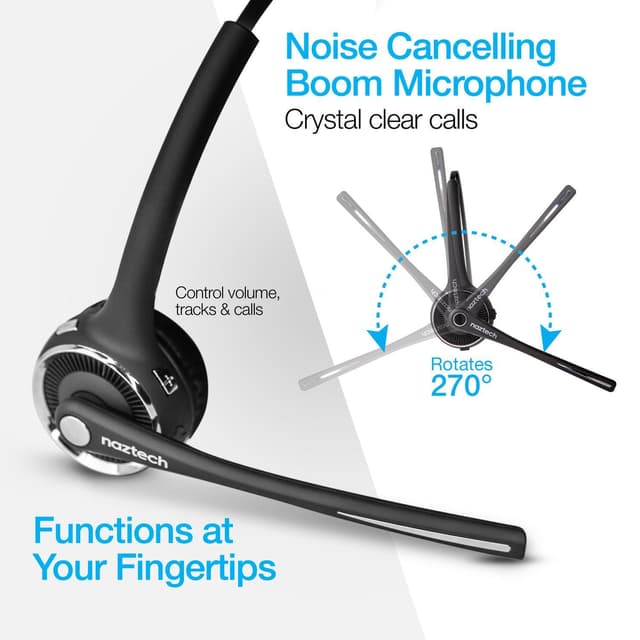 Naztech N980 BT headset m/ladestation