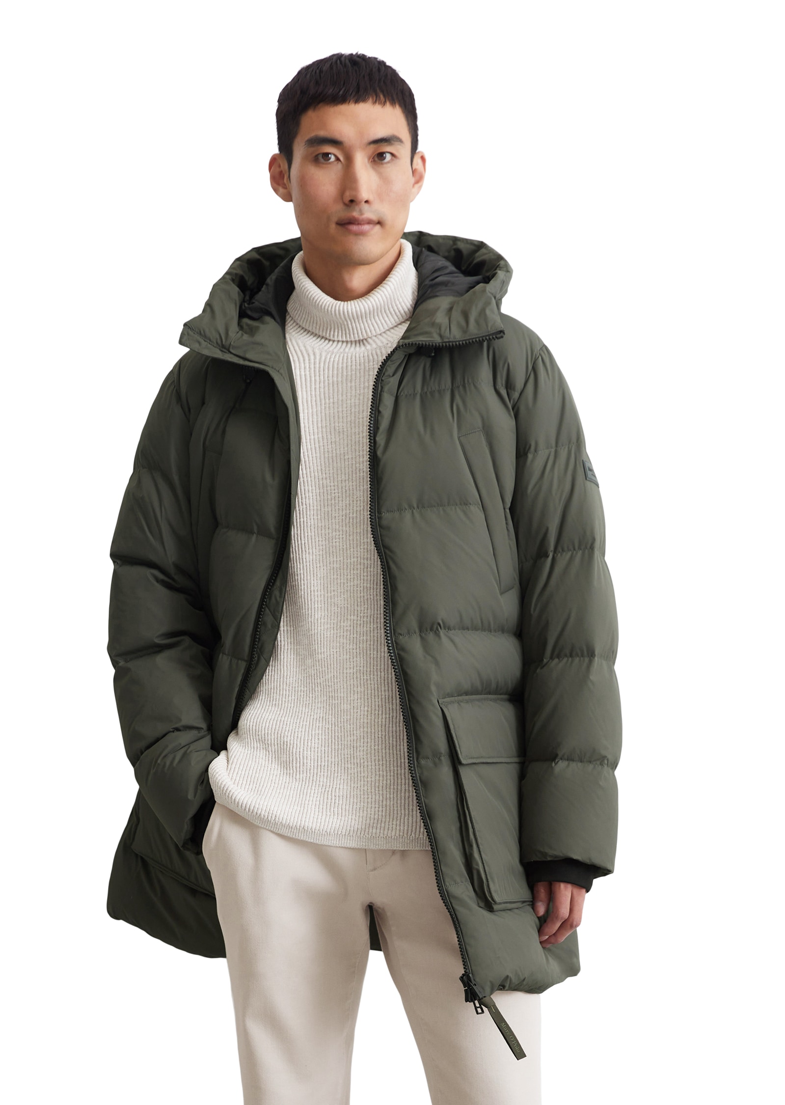 Marc O'Polo Winterjacke mit Kapuze mit Kapuze und vielen Details