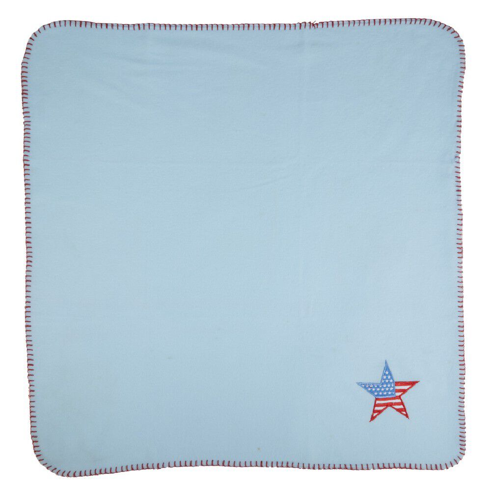 Plaid bébé brodé USA, 4 modèles