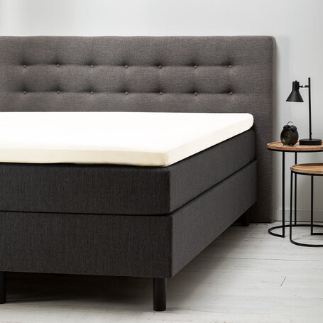 Hoeslaken Comfort Jersey - Topper - Creme