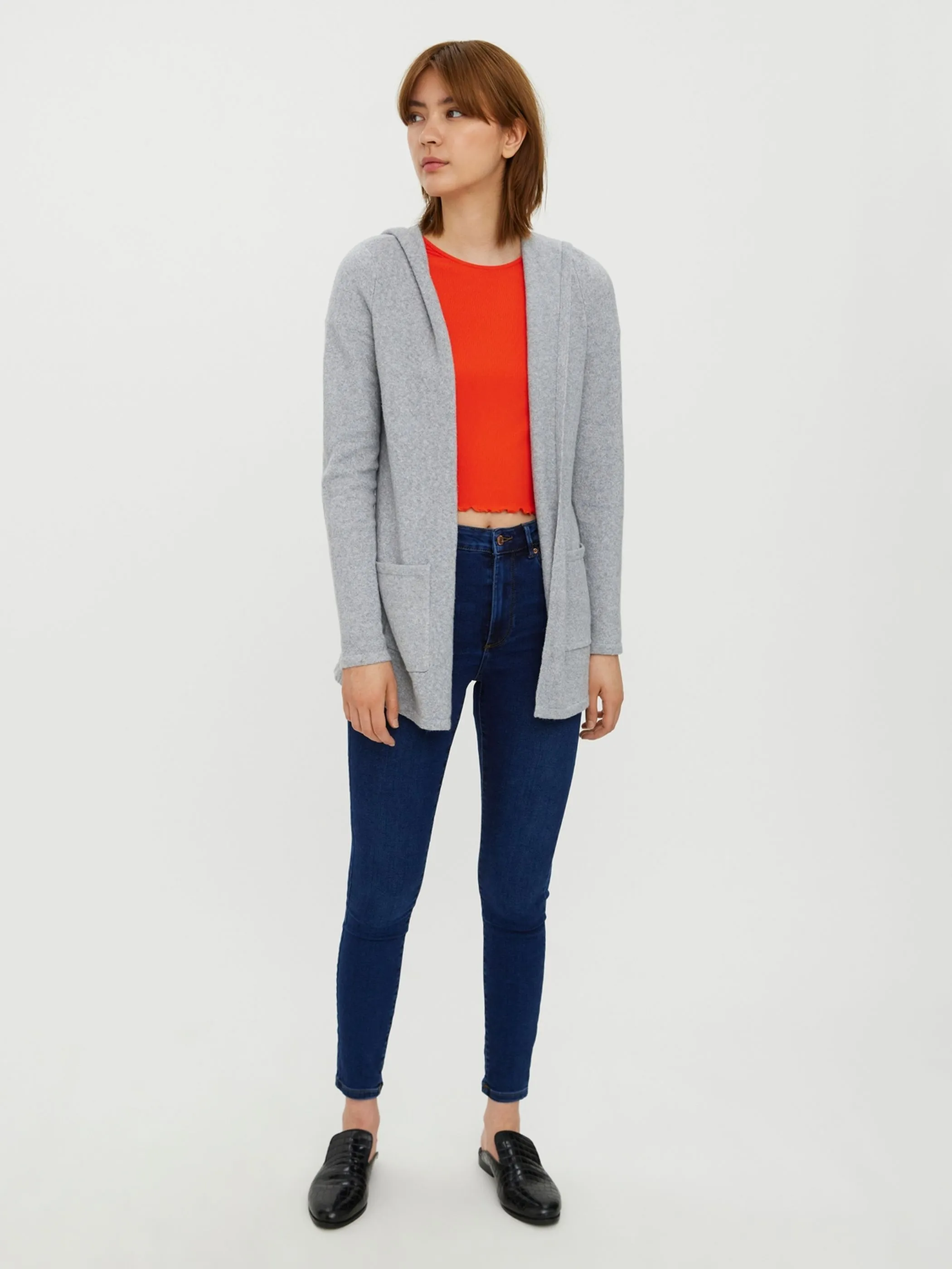 Vero Moda VMDOFFY LS OPEN HOOD Longcardigan