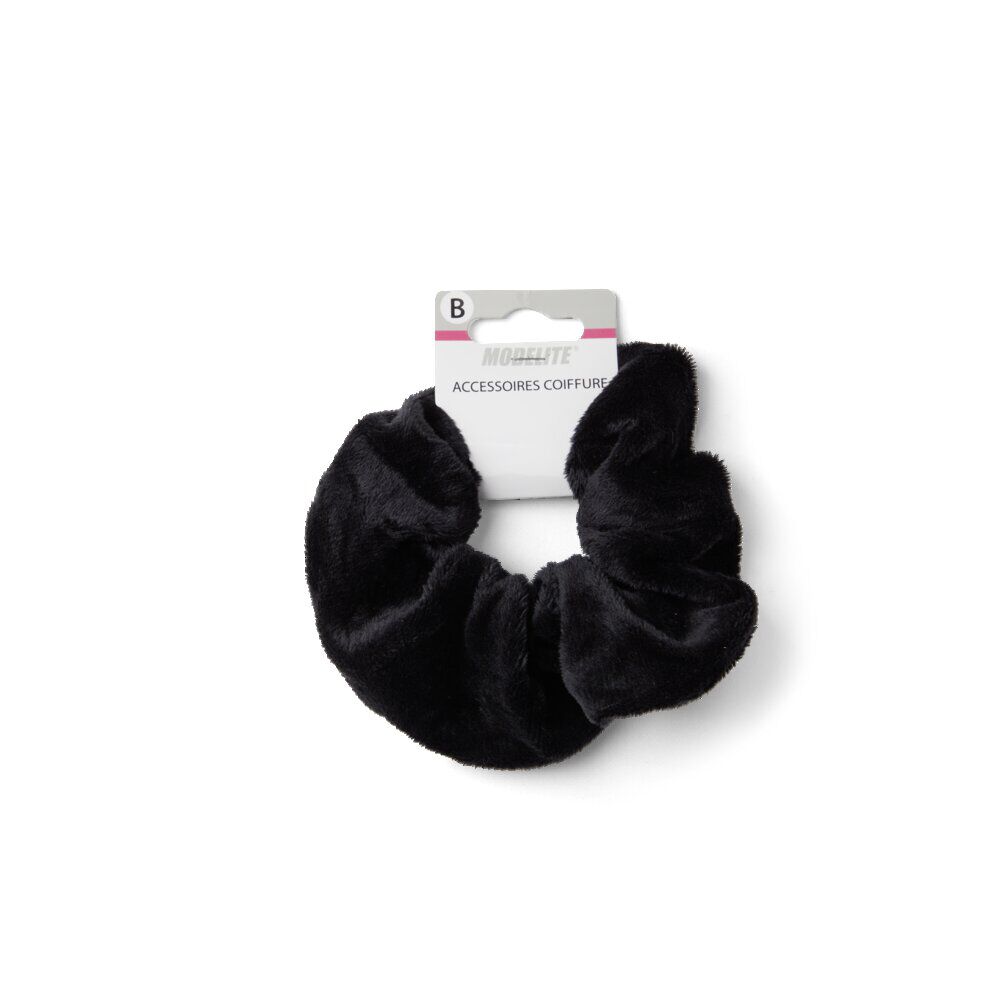 Chouchou velours épais noir