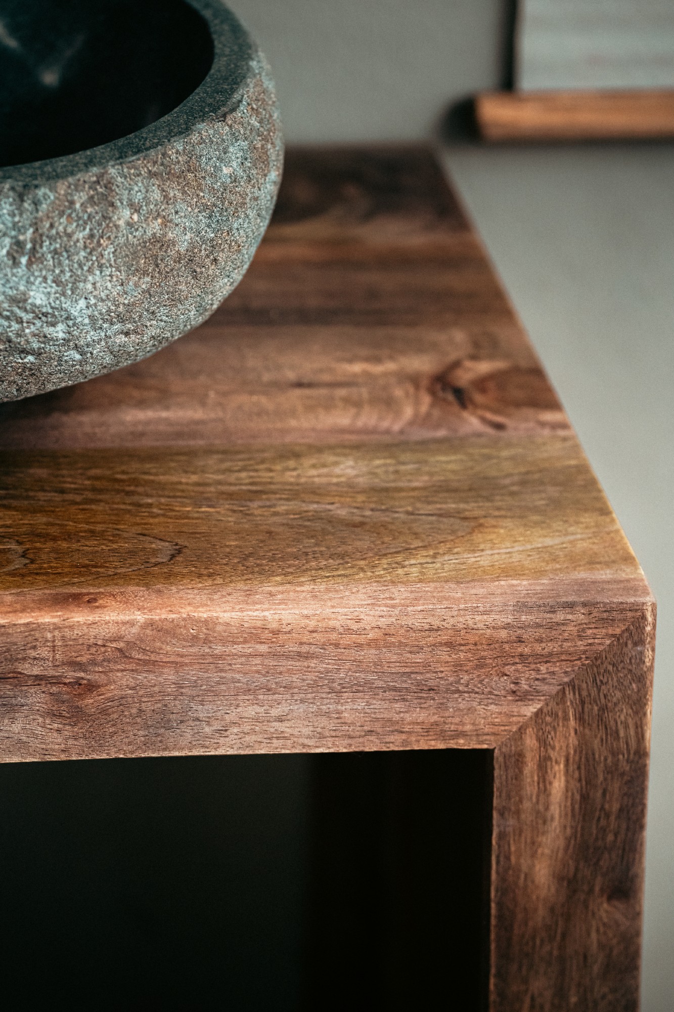 Waschtisch 'Paul' aus Mangoholz, natur, B 60 cm, H 75 cm, L 45 cm von fischer's lagerhaus