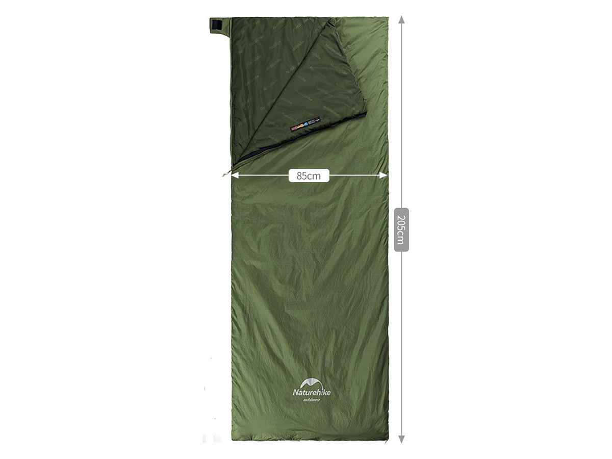 Naturehike 205 x 85 cm lichtgewicht slaapzak - Green